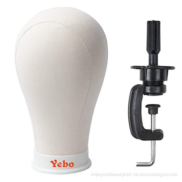21/22/23''Training Mannequin Head Canvas Block Head Display Styling Manikin Head Wig Stand